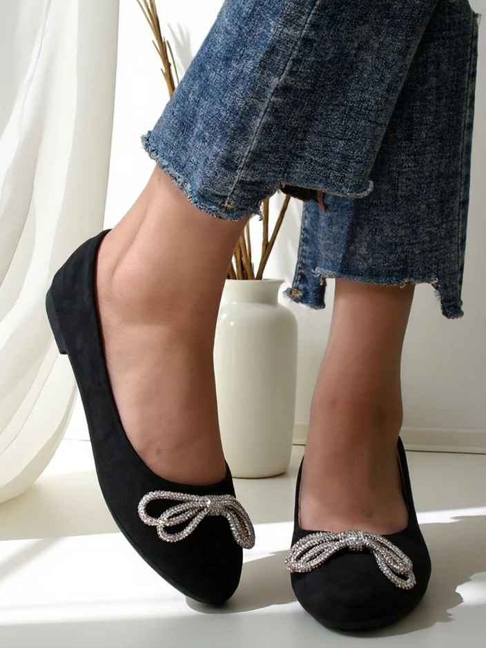 Ballerines Royalfashion pour femmes avec un nœud Ofelna