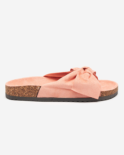 OUTLET Chaussons roses à nœud Montiana - Chaussures