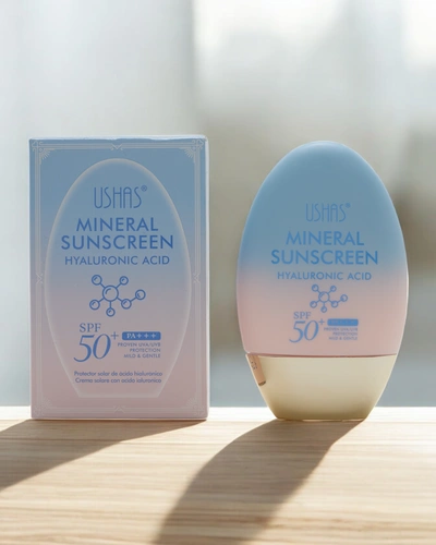 Crème solaire Ushah avec acide hyaluronique 50 SPF 60g
