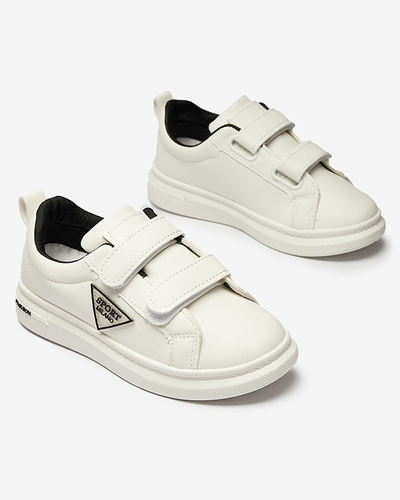 OUTLET Chaussures de sport pour enfants blanches Yovoy- Footwear