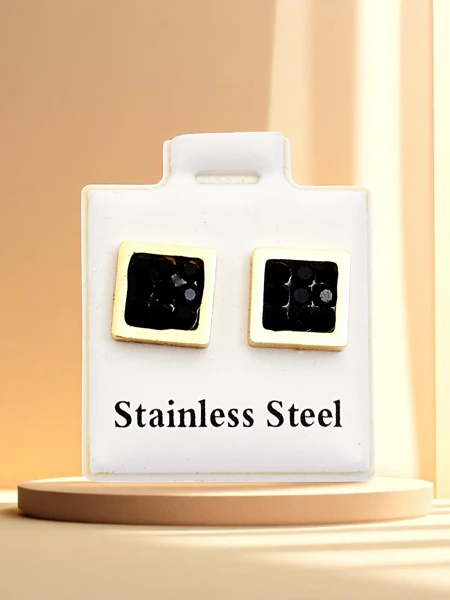 Boucles d'oreilles femme Royalfashion Square avec zircon cubique