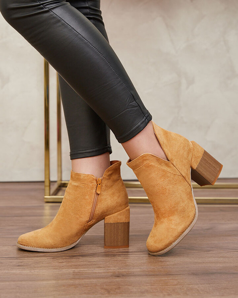 Royalfashion Camel Bottes à talon aiguille Ricteas pour femme