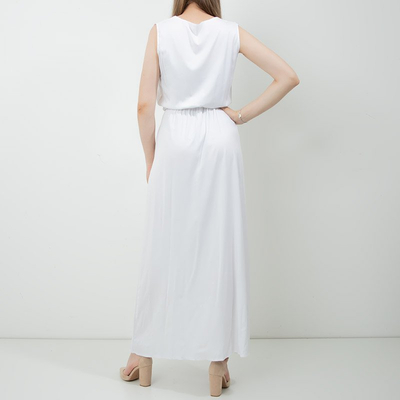 Maxi robe blanche pour femme - Vêtements