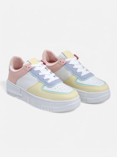 Baskets pour femmes Elektra Pastello - multicolores cuir écologique printemps