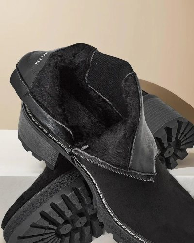 Bottines pour femmes en éco-suède Royalfashion sur une dernière Segori