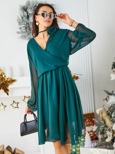 Robe pour femme classique à mi-longueur de Royalfashion