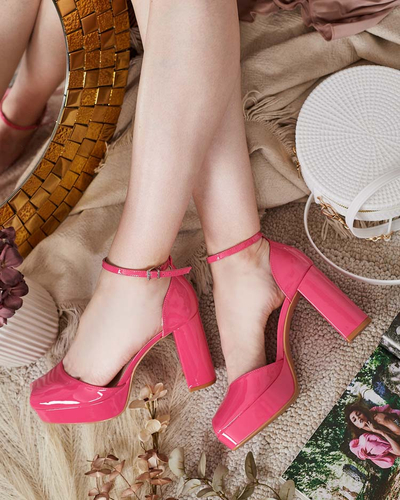 Royalfashion Sandales à tige laquée Lefeyoa pour femme