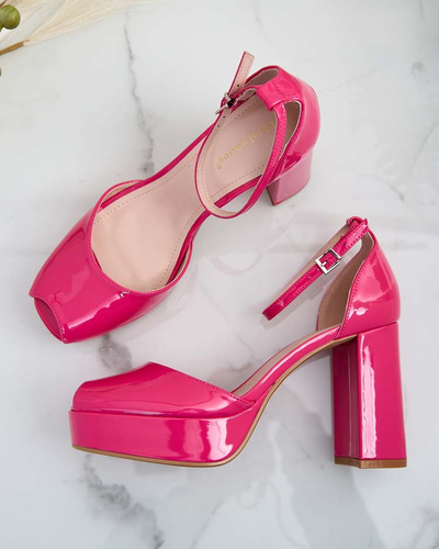 Royalfashion Sandales à tige laquée Lefeyoa pour femme