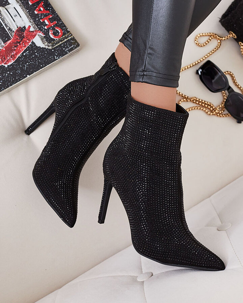 Royalfashion Bottes Lekirisa Zirconia Stiletto pour femmes