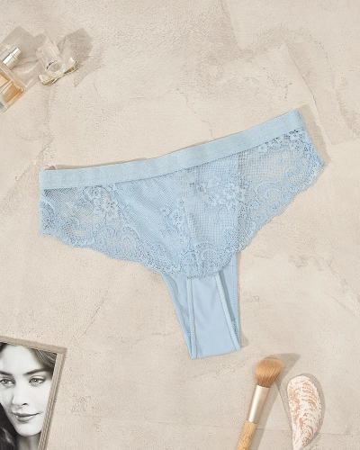 Royalfashion Slip de soutien-gorge en dentelle bleu