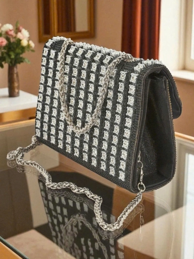 Royalfashion Pochette pour femme avec zircons Elira Dusk