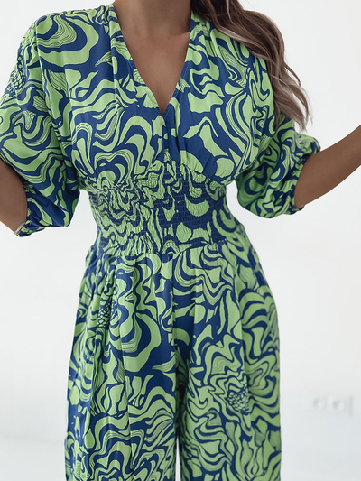 Royalfashion Combinaison à motifs pour femme