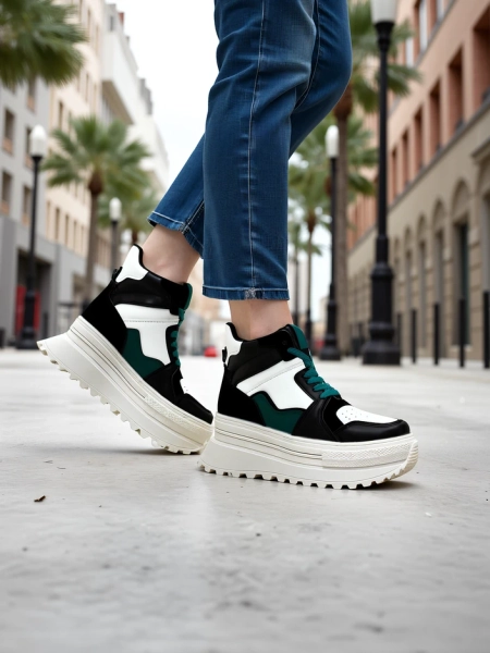 Royalfashion Baskets de sport hautes pour femmes Geeky