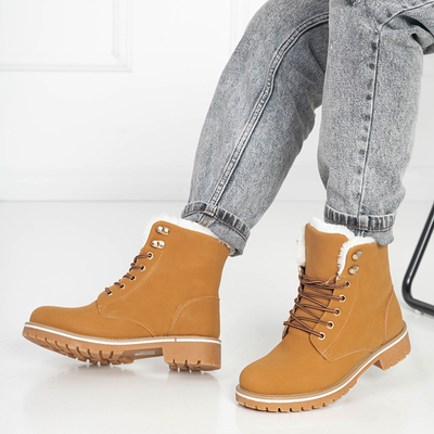 Chaussures de randonnée camel avec isolation Vibto - Chaussures