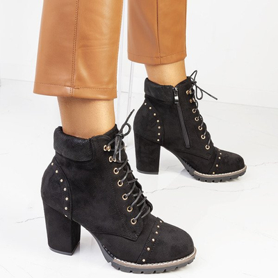 Bottines noires à lacets Locadia - Footwear