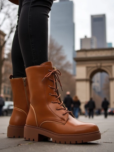 Royalfashion Bottes à lacets Bumalo pour femme