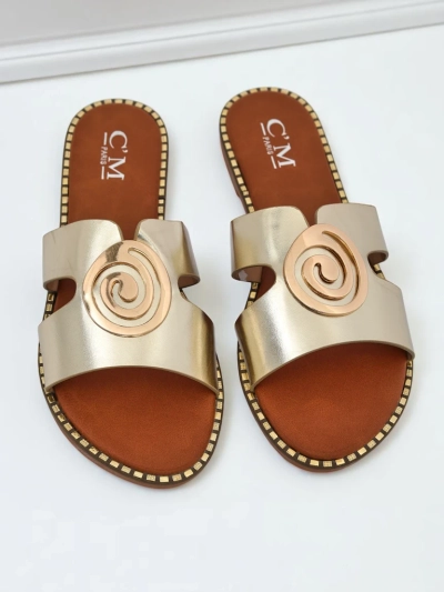Royalfashion Mules plates pour femme Glam Bliss