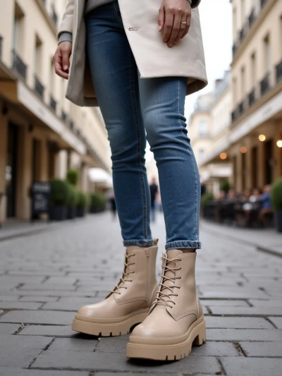 Royalfashion Bottes à lacets Bumalo pour femme