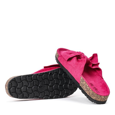 Chaussons fuchsia avec nœud Summer Blow - Footwear