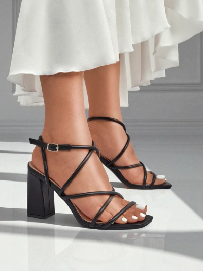 Sandales à talon carré pour femmes Royalfashion Elysia