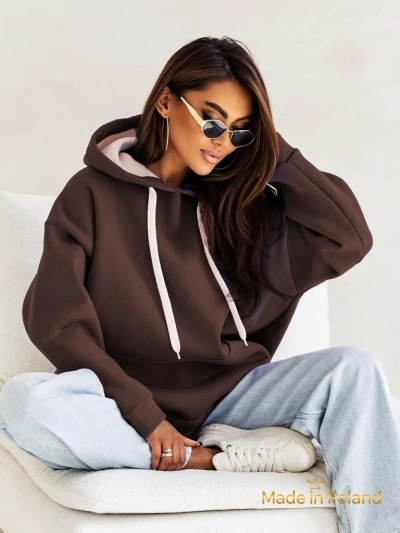Royalfashion Sweat à capuche oversize pour femmes