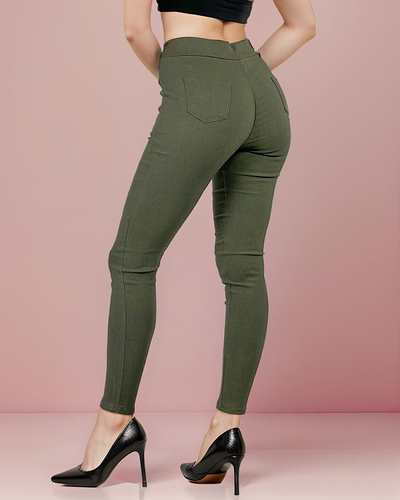 Royalfashion Pantalon teggings taille haute pour femme
