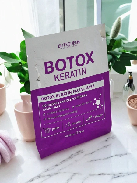 Masque en feuille Botox&Kératine – hydrate et réduit les rides