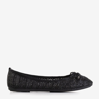 Ballerines Tressées Femme Wewo Noir - Chaussures