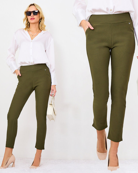 Royalfashion Leggings en éco-cuir pour femme noir a'la bells