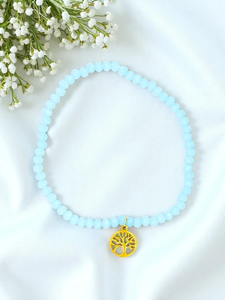 Royalfashion Bracelet pour femme avec breloque arbre