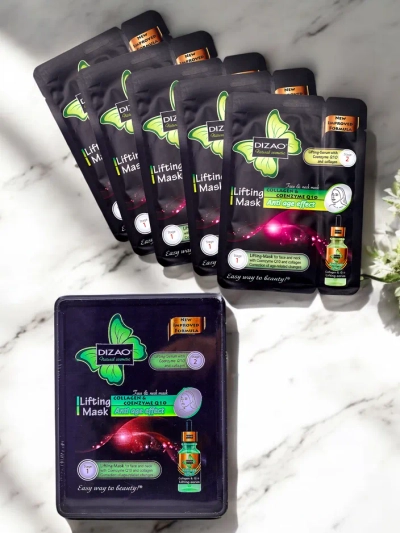DIZAO - Ensemble de sérum et de masque avec Coenzyme Q10 et collagène 6g+36g x 10pcs