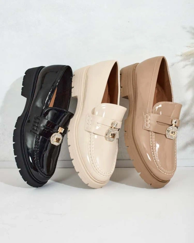 Royalfashion Mocassins laqués pour femme Bemies