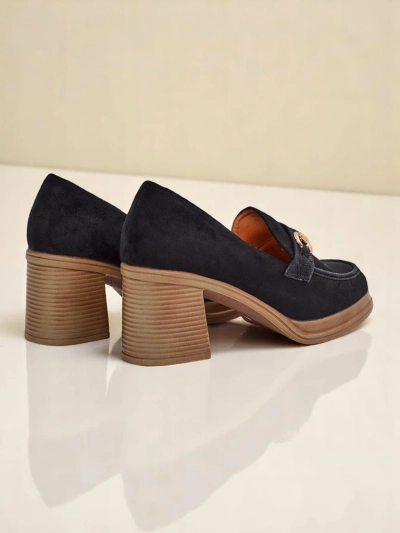 Mocassins à talon bloc pour femme Royalfashion Apareus