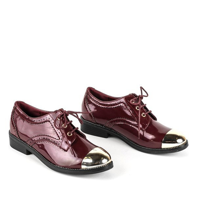 Chaussures bordeaux à bouts bas Costume - Chaussures