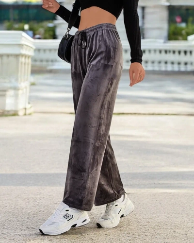 Royalfashion Pantalon de survêtement femme a'la velour