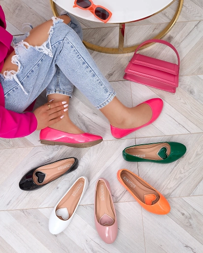 Ballerines laquées vert foncé pour femme Fama - Footwear