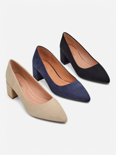 Royalfashion Escarpins à petit talon pour femmes Bosanna