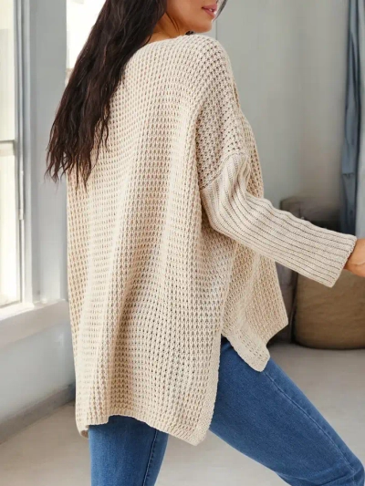 Pull en acrylique tricoté Royalfashion pour femmes avec textes