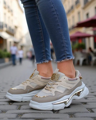 Baskets pour femmes Royalfashion avec une semelle plus épaisse Lesalli