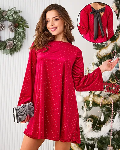 Robe en velours pour femme de Royalfashion