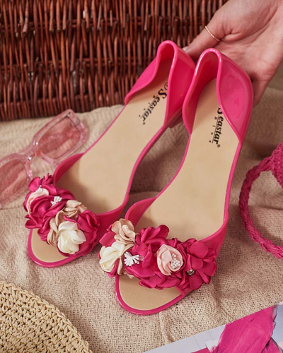 Royalfashion Ballerines en caoutchouc avec fleur Koddies