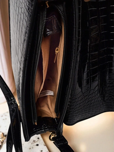 Petit sac à main verni en cuir écologique Velar Nook