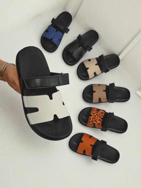 Royalfashion Sandales en éco-cuir pour femmes FlexiComfi