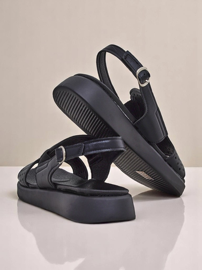Royalfashion Sandales pour femmes à semelle épaisse BreezyStep