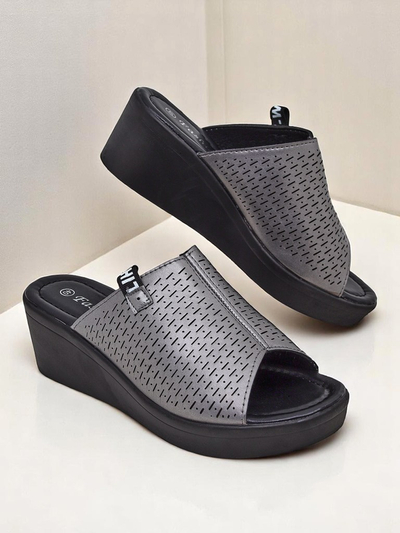 Royalfashion Sandales compensées pour femmes Luna Wedge