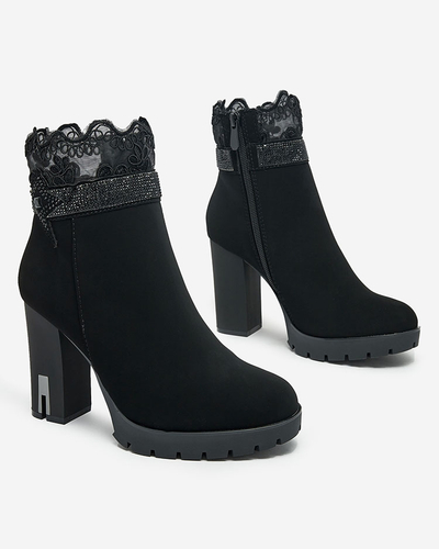 Royalfashion Bottes stiletto décorées Leroleda pour femme