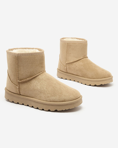 Royalfashion Bottes marron a'la bottes de neige pour femmes Nerlea