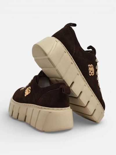 Baskets de sport pour femmes en cuir naturel Renos