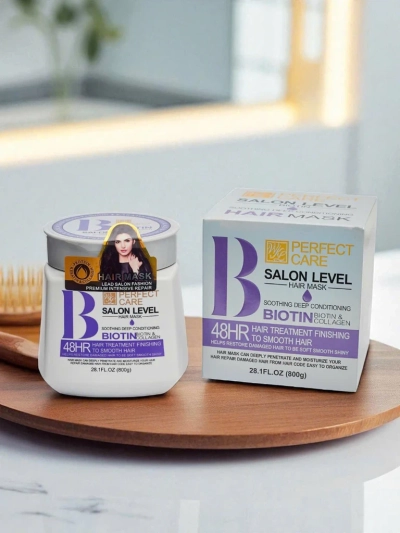 Masque capillaire Biotin Collagen Perfect Care Athena – régénération profonde 800g