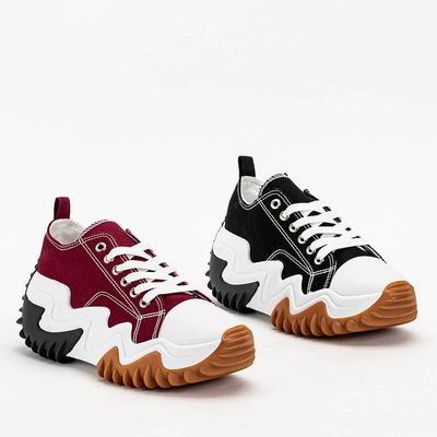 Chaussures de sport femme noires a'la sneakers Wenova - Footwear